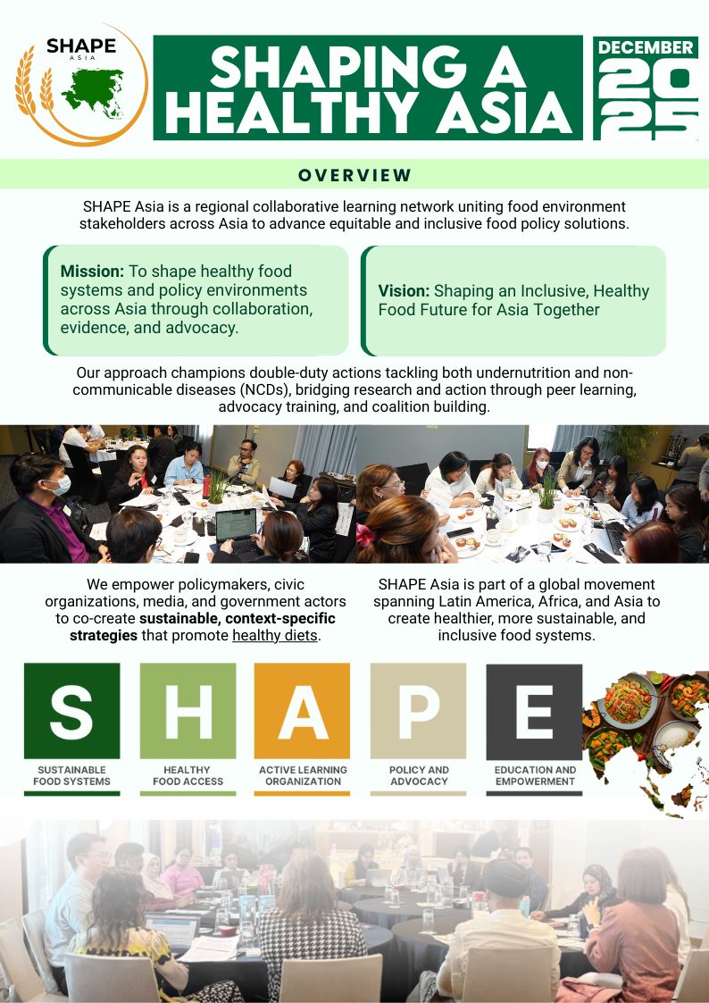 SHAPE Asia Newsletter Page 1